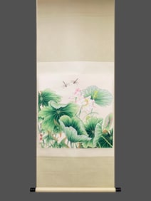 A picture of a lotus flower by Mo Jiancheng