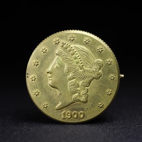 One piece European copper pocket watch