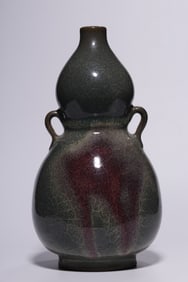 A Song Dynasty Jun kiln gourd bottle