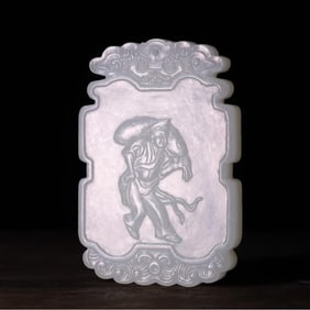 A Qing Dynasty topaz boy lotus water bowl study