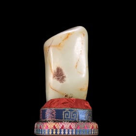 A piece of Hetian jade rough ornament