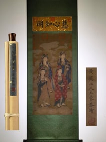 A picture of Wang Meng's Buddha statue