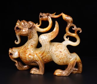 A Han Dynasty jade beast