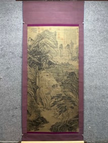 A landscape map of Shen Zhou