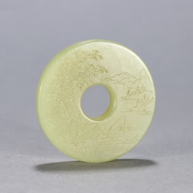 A piece of Hetian topaz fishing picture