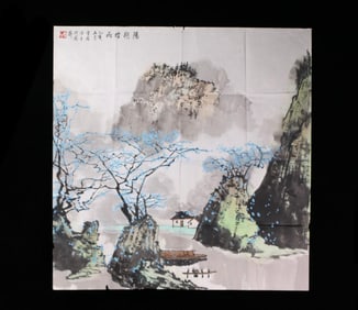 A work by the modern calligrapher and painter Bai Xueshi