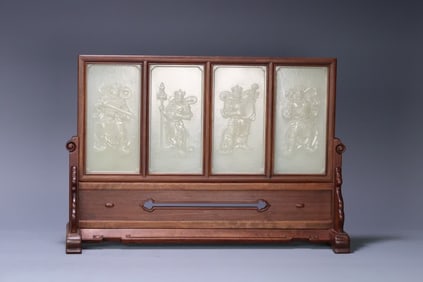 A piece of Qing Dynasty Hetian jade ruyi