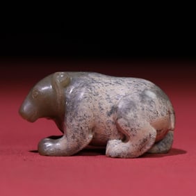 A piece of Han Dynasty jade bear handle