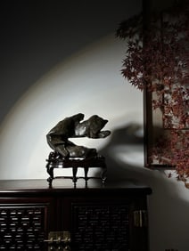 A Qing Dynasty Taihu Lake stone "Hengfeng" study ornament