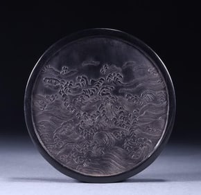 A piece of oil smoke ink emblem