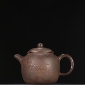 A Gu Jingzhou purple sand teapot