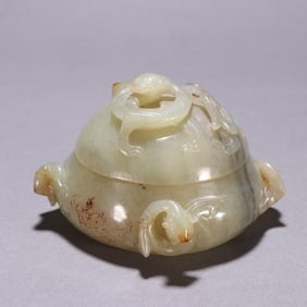 A piece of Kokoda jade dragon pattern incense burner
