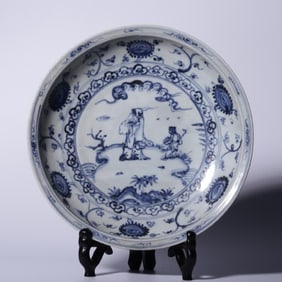 A picture of the blue and white Coats of the Ming Dynasty