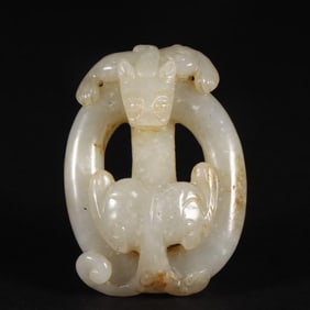 A Qing Dynasty Hetian jade ornament