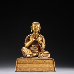 A Warring States bronze gold and silver auspicious beast pattern auspicious beast pattern auspicious