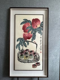 A picture of Qi Baishi's flowers