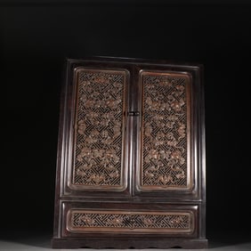 A piece of rosewood Wanfu cabinet