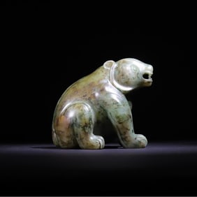 A jade bear of the Han Dynasty