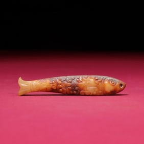 A Han Dynasty jade fish ornament