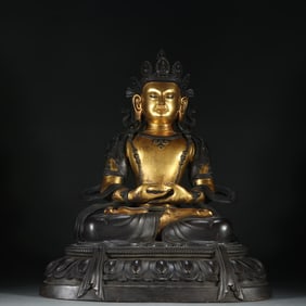 A bronze gilt sixth-grade Buddha tower Tara statue