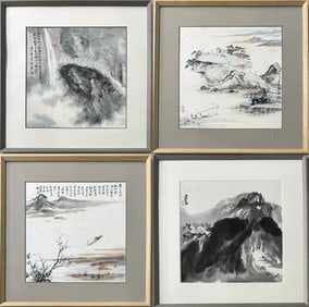 A landscape work by Zhang Daqian