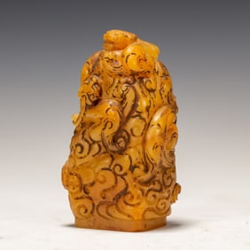 A piece of ancient jade seal