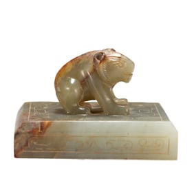 A Qing Dynasty ancient jade seal