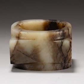 A piece of ancient jade palm