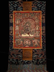 A Ming Dynasty thangka "Vajra Hand Protector"