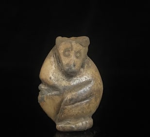 A jade monkey in the Han Dynasty