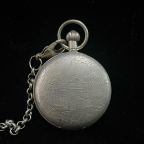 A double-open pocket watch