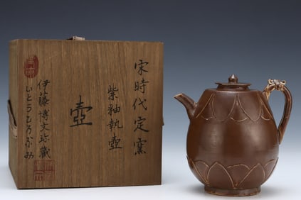 A Song Ding kiln purple glaze pot