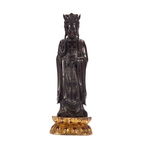 A Qing Dynasty agarwood Buddha statue