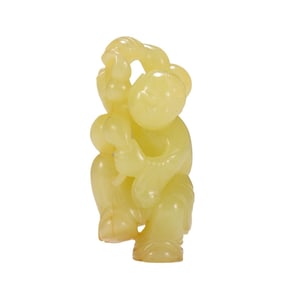 A Qing Dynasty topaz boy