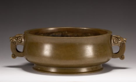A Qing Dynasty copper incense burner