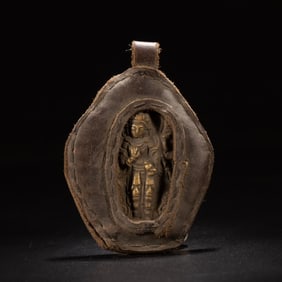 A bronze gilt Buddha statue of the Qing Dynasty