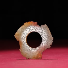 A piece of Qin Dynasty white jade Xuanji