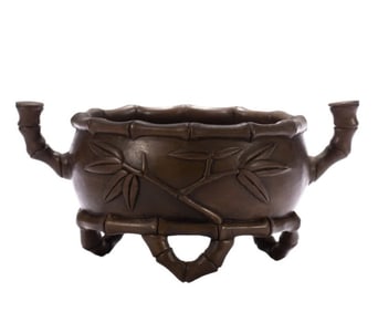 A Qing Dynasty copper incense burner