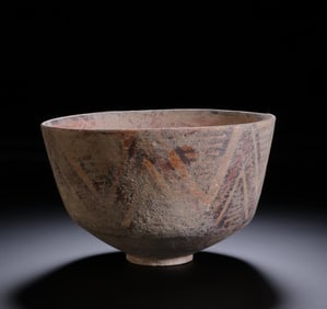 A thousand-year-old painted terracotta bowl