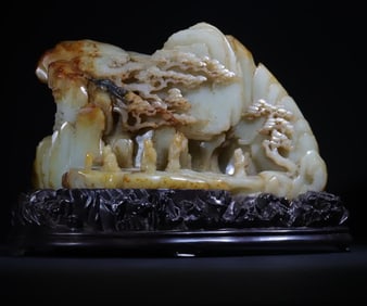 A piece of Qing Dynasty Gao Shiya collection seed material Shanzi