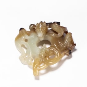 A Qing Dynasty Hetian jade ornament