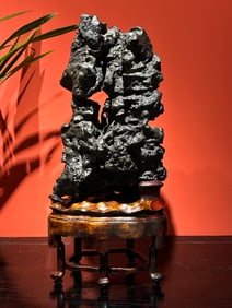 A piece of Qing Dynasty old Yingshi Wenfang Shanzi