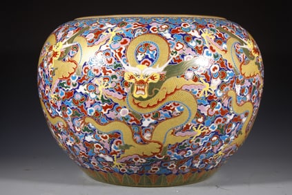 One piece gold enamel Kowloon large wash