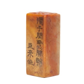 A Qing Dynasty Shoushan stone seal