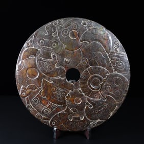 A piece of ancient Liangzhu jade