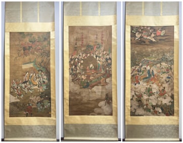 A picture of Wang Zhenpeng's three officials