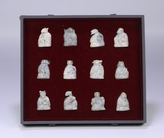 A set of ancient jade "zodiac"