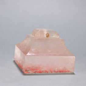 A Qing Dynasty crystal seal