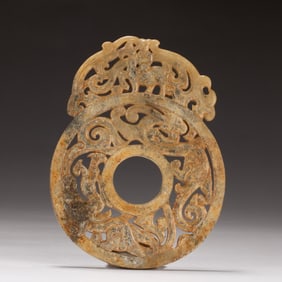 A piece of ancient jade wall