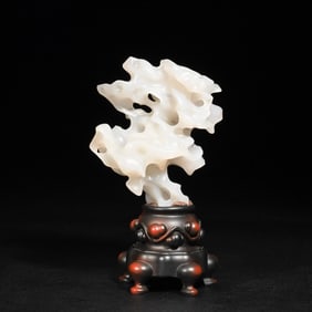 A Hetian jade imitation Taihu Lake stone ornament